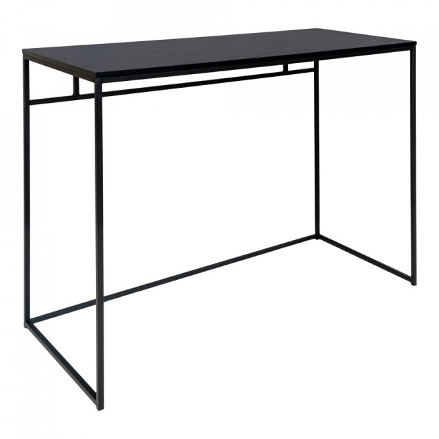 Birou negru din metal 45x100 cm Vita House Nordic
