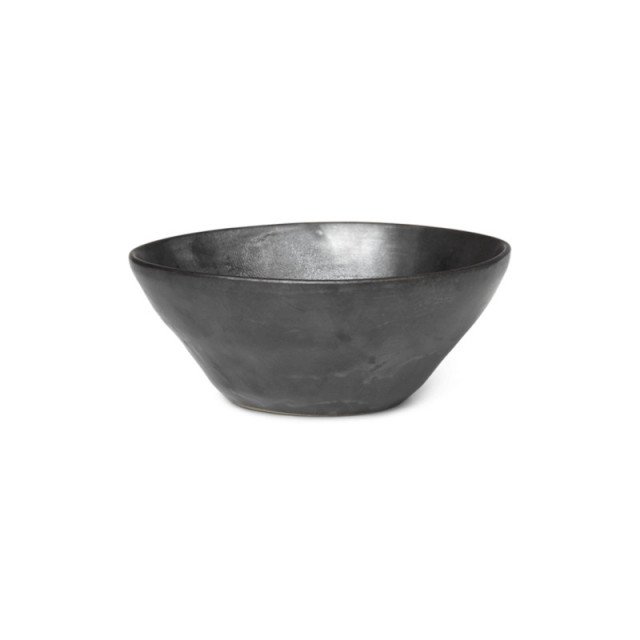 Bol negru din portelan 15 cm Flow Ferm Living