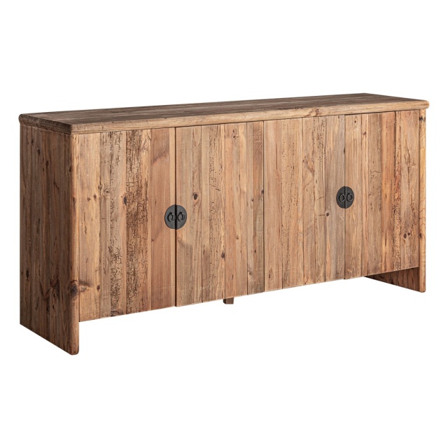 Bufet inferior negru/maro din lemn 190 cm Breive Vical Home