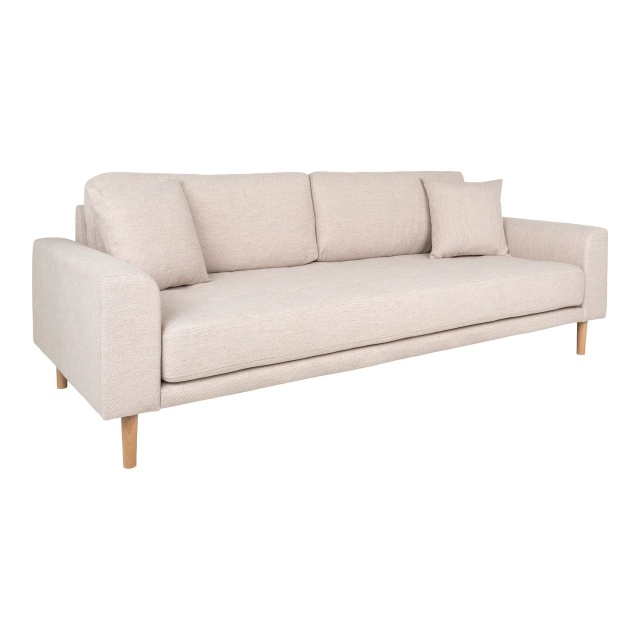 Canapea bej nisipiu din textil pentru 3 persoane Lido House Nordic