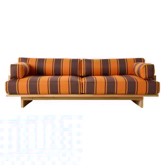 Canapea exterior multicolora din textil 227 cm Retro HKliving