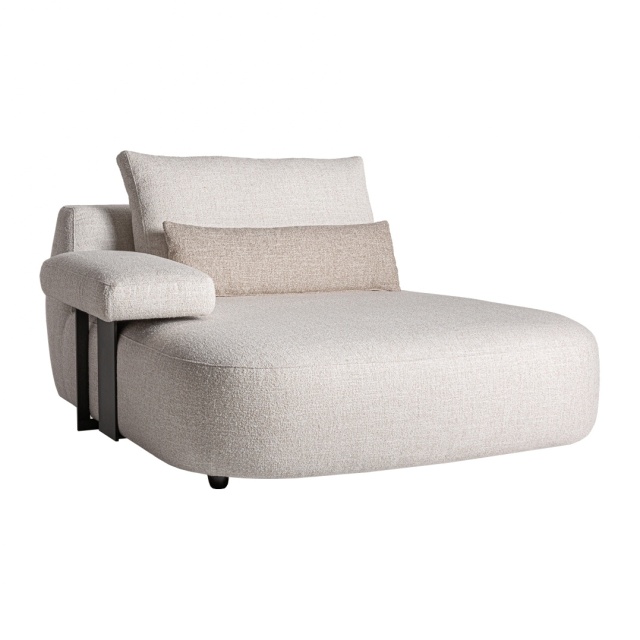 Canapea modulara alb antic/bej din textil pentru 1 persoana Wingles Corner Arm Vical Home