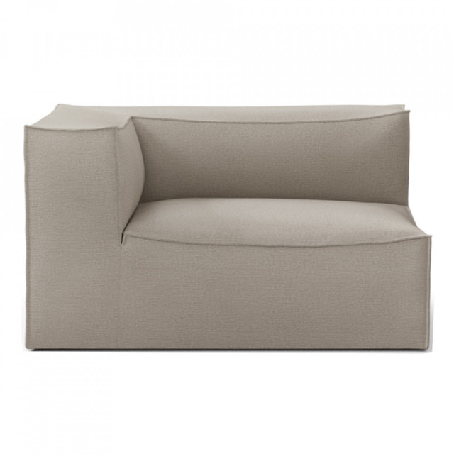 Canapea modulara bej din textil 138 cm Catena Armrest Left Ferm Living