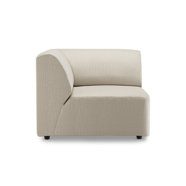 Canapea modulara ivorie din textil 94 cm Jax Pure Left HKliving