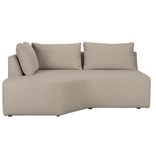 Canapea modulara maro cappuccino din textil pentru 1 persoana Prosper Left Zuiver