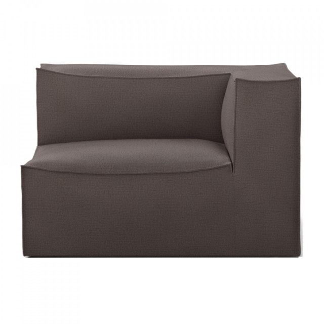 Canapea modulara maro din textil 120 cm Catena Armrest Right Hot Ferm Living