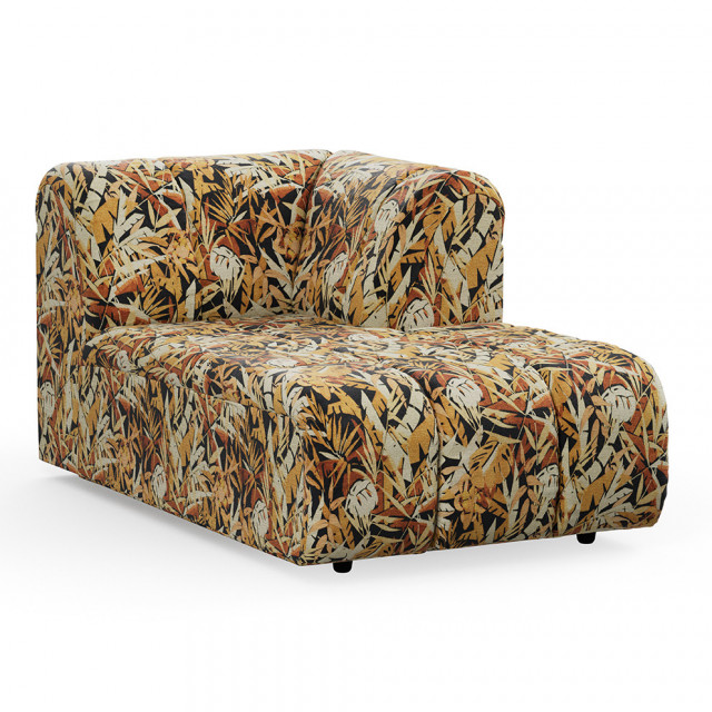 Canapea modulara multicolora din textil 158 cm Wave Right Divan Hollywood HKliving