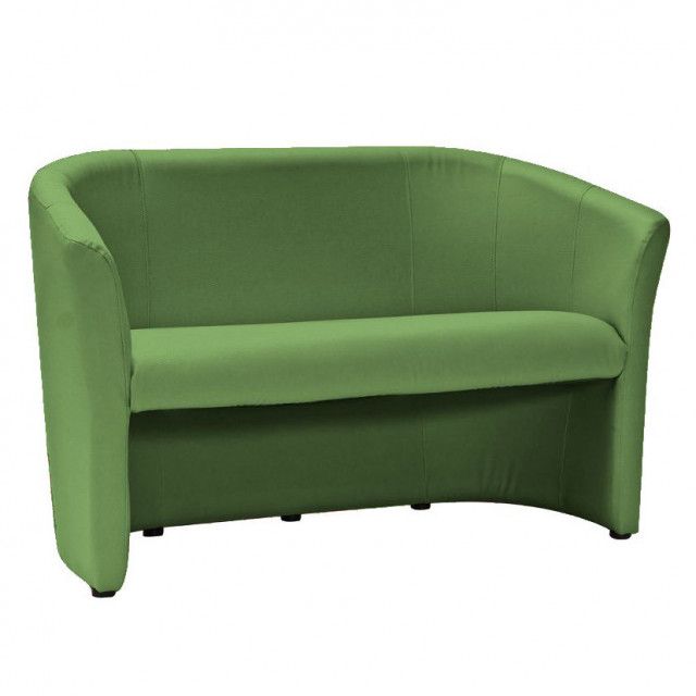Canapea verde din piele ecologica pentru 2 persoane Wenge The Home Collection