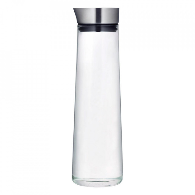 Carafa transparenta/argintie din sticla si inox 1,5 L Acqua Blomus