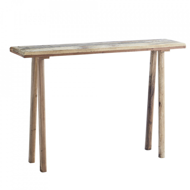 Consola maro din lemn 105 cm Vind Madam Stoltz