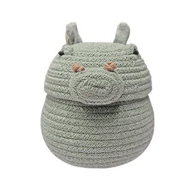 Cos cu capac albastru din bumbac Henry Hippo Lorena Canals