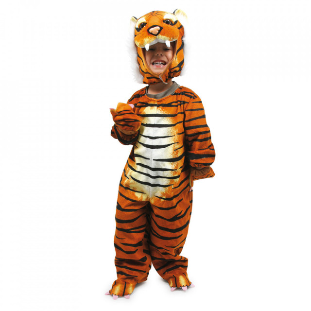Costum tigru galben din textil Tiger small foot