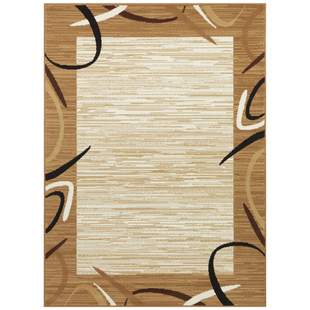 Covor auriu din fibre sintetice Retro Gold Pattern The Home Collection (diverse dimensiuni)