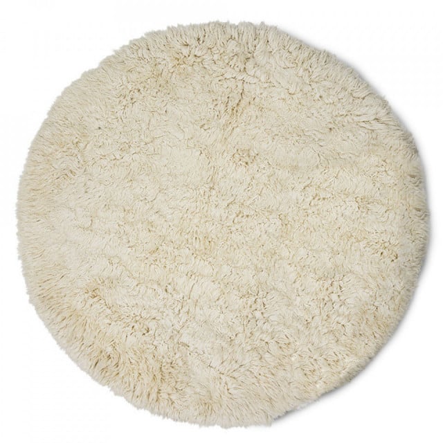 Covor crem din fibre 250 cm Fluffy HKliving
