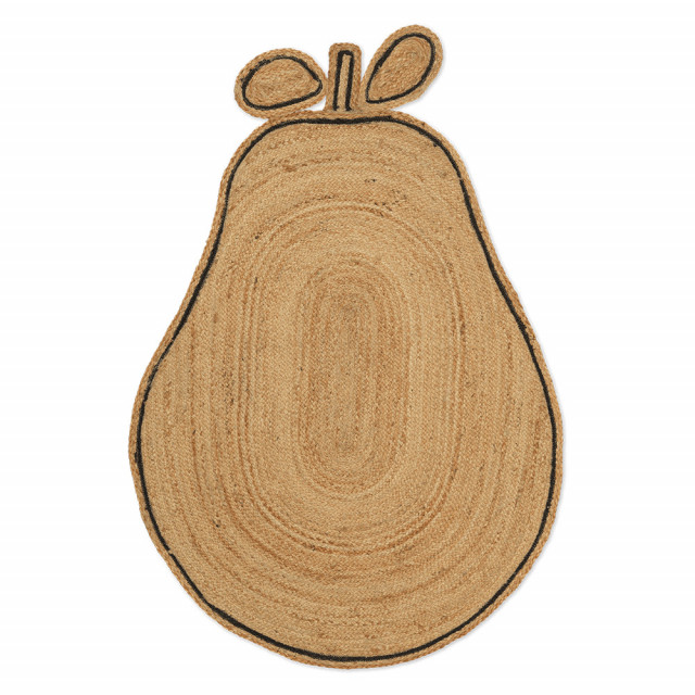 Covor maro din fibre naturale 95x140 cm Pear Ferm Living