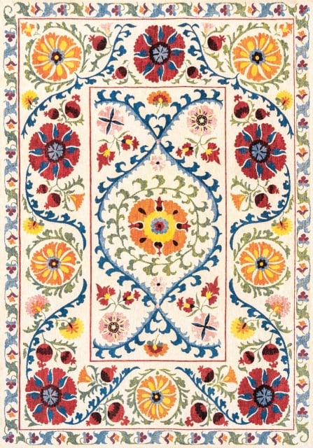 Covor multicolor din fibre sintetice Antiquarian Suzani Origine Louis de Poortere (diverse dimensiuni)