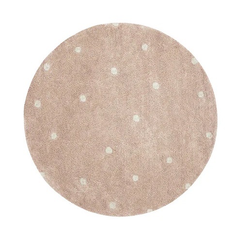Covor roz/crem din bumbac 140 cm Dot Lorena Canals