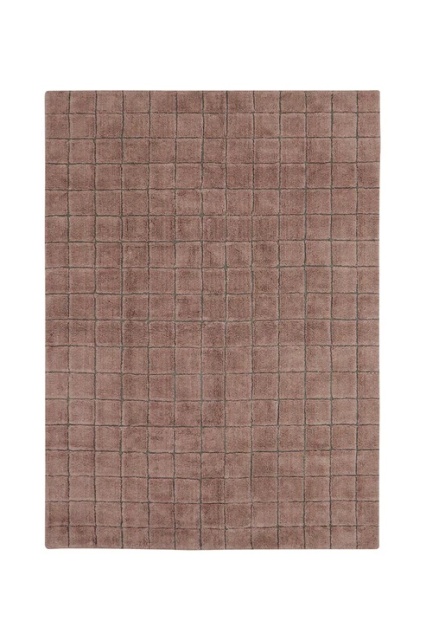 Covor roz/maro din fibre naturale 170x240 cm Mosaic Lorena Canals