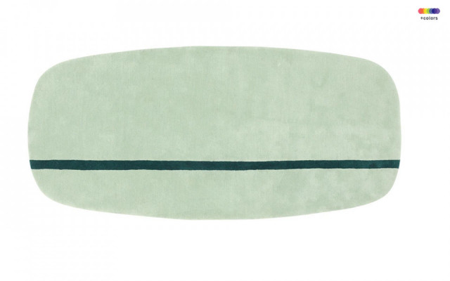 Covor verde din lana 90x200 cm Oona Normann Copenhagen