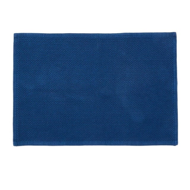 Covoras baie albastru din bumbac 50x70 cm Erona Kave Home