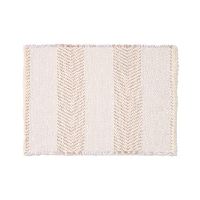 Covoras baie ecru din bumbac 50x70 cm Bina Kave Home