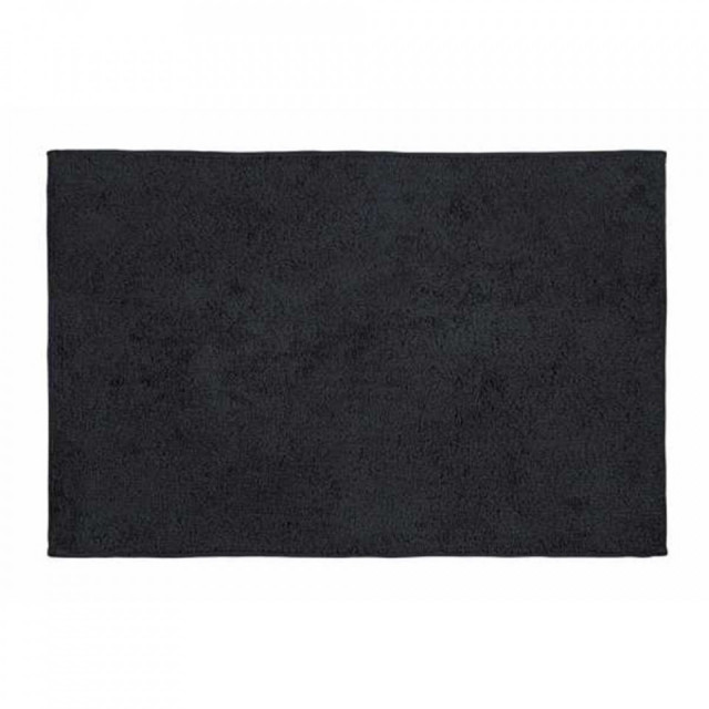 Covoras baie gri inchis din bumbac 50x80 cm Ono Wenko