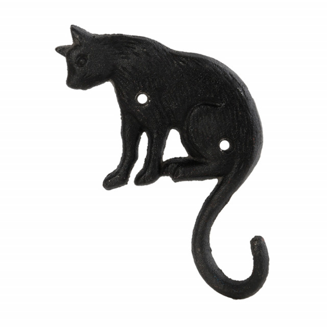 Cuier negru din fonta Cat Esschert Design