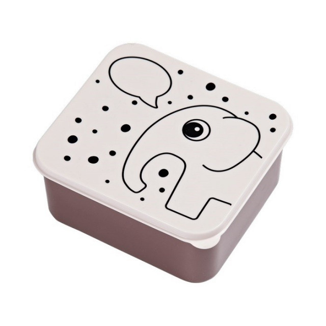 Cutie cu capac roz din plastic 14x16 cm Elphee Done by Deer