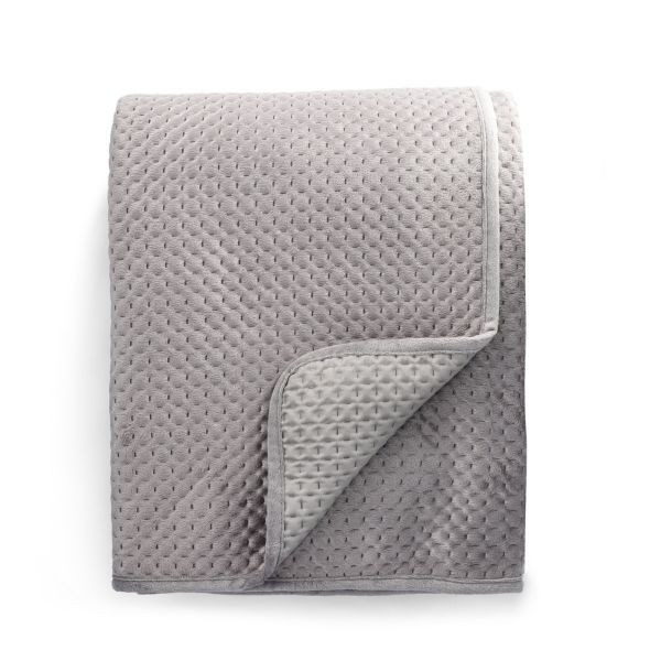 Cuvertura gri din poliester 220x240 cm Zemi Homla