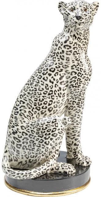 Decoratiune alb/neagra din fibre sintetice 54 cm Cheetah Kare