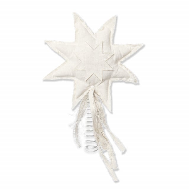 Decoratiune crem din bumbac 38 cm Vela Star Ferm Living