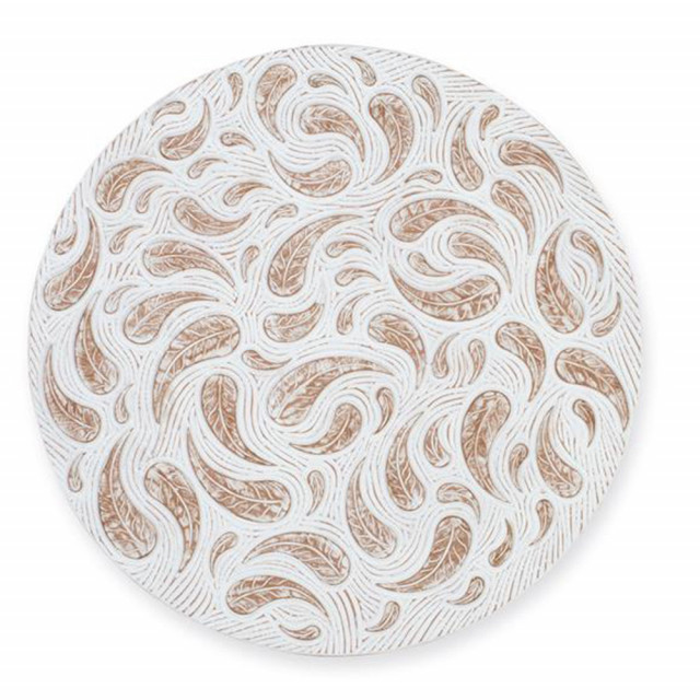 Decoratiune de perete alba/maro 120 cm Mabel Giner y Colomer
