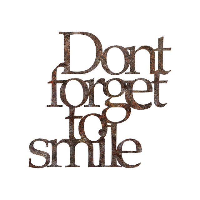 Decoratiune de perete maro din metal 67x70 cm Forget For Smile The Home Collection