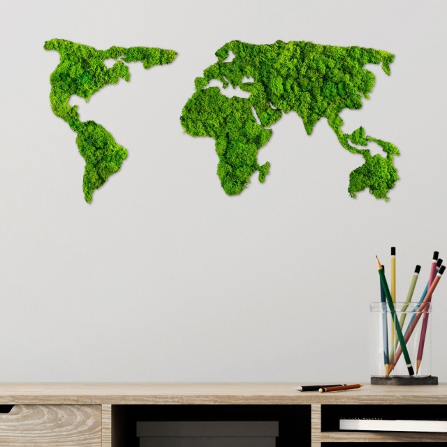 Decoratiune de perete verde 32x70 cm Earth The Home Collection