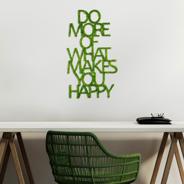Decoratiune de perete verde 41x70 cm Do More The Home Collection