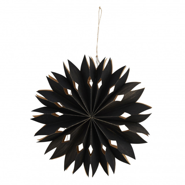 Decoratiune luminoasa neagra din hartie Vener Madam Stoltz