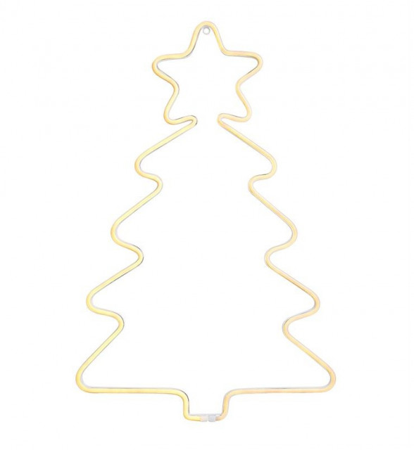 Decoratiune luminoasa pentru exterior alba din metal LED Montana Tree Markslojd