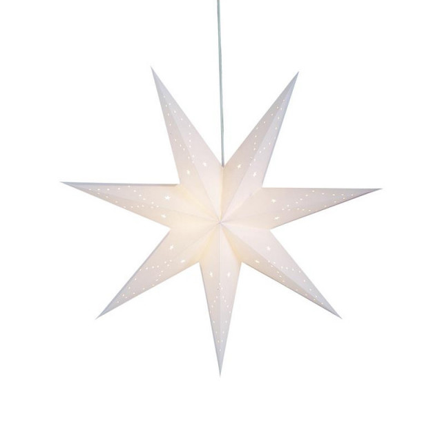 Decoratiune luminoasa suspendabila alba din carton Saturnus Markslojd