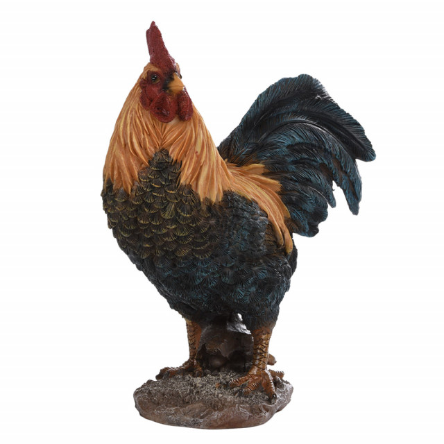 Decoratiune multicolora din polirasina 24 cm Cockerel S Esschert Design