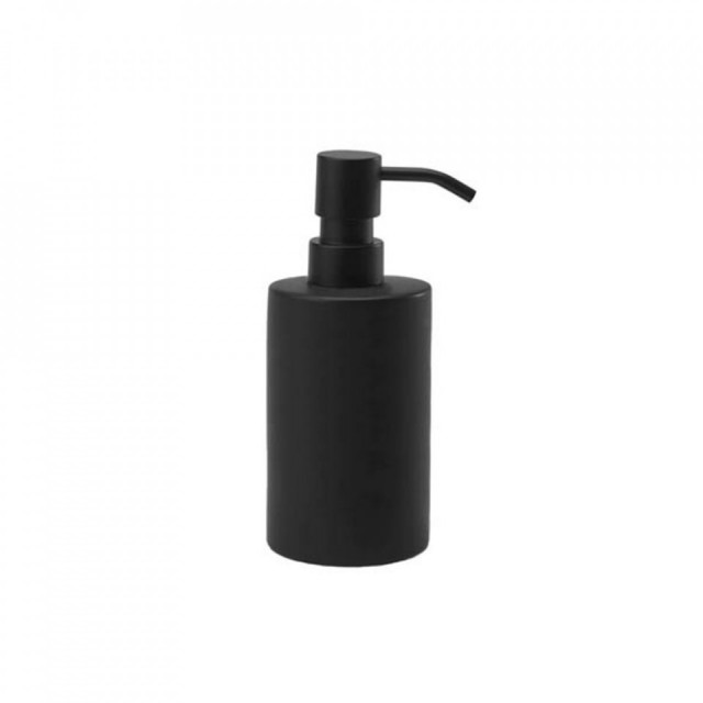 Dispenser sapun lichid negru din ceramica 7x17 cm Forte Aquanova