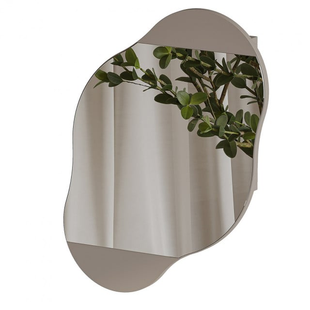 Dulap cu oglinda pentru baie grej Carrara The Home Collection