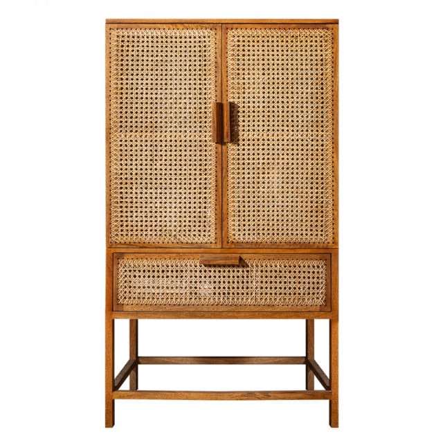 Dulap maro din lemn 140 cm Bamboo Lounge The Home Collection