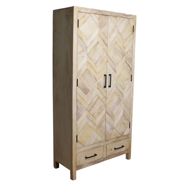Dulap maro din lemn 180 cm Native Two Raw Materials