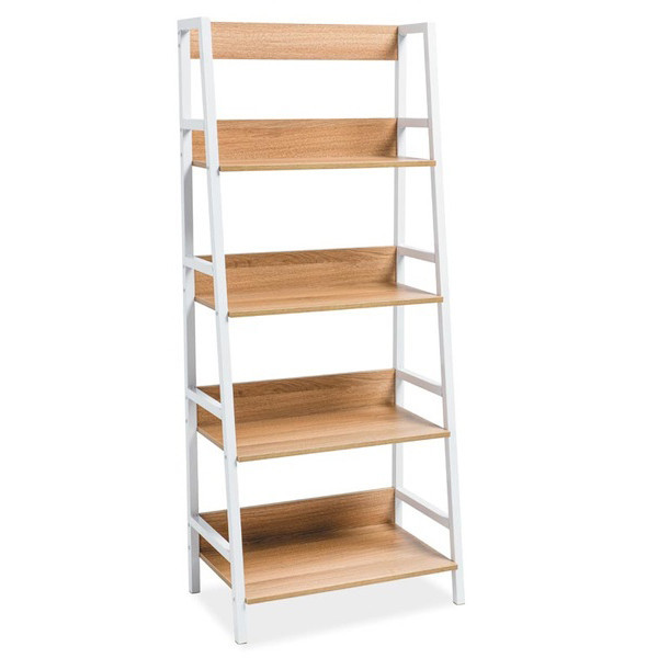 Etajera alba/maro din metal 154 cm Olsen The Home Collection