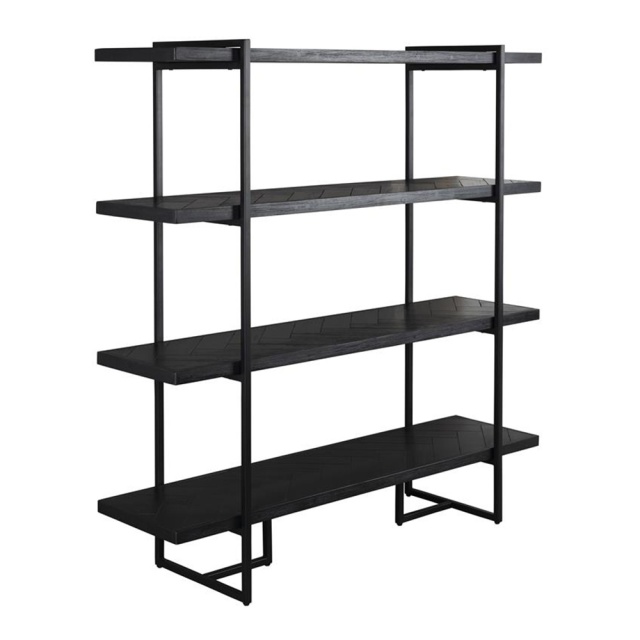 Etajera neagra din metal 146 cm Class Dutchbone
