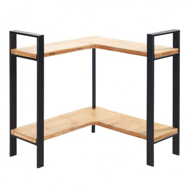 Etajera neagra/maro din bambus 33 cm Lou Wenko