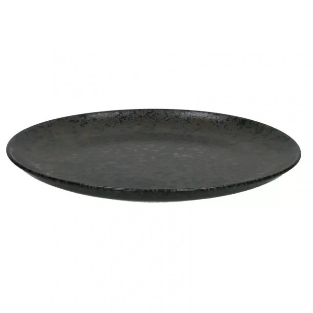 Farfurie pentru desert neagra din ceramica 22 cm Basalt Pomax