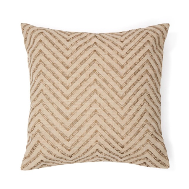 Fata de perna bej din fibre 50x50 cm Olea Kave Home