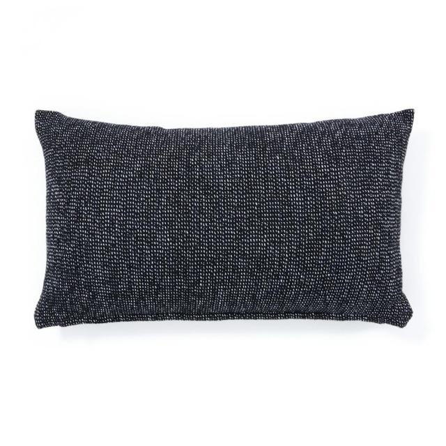 Fata de perna neagra din bumbac 30x50 cm Tapla Kave Home