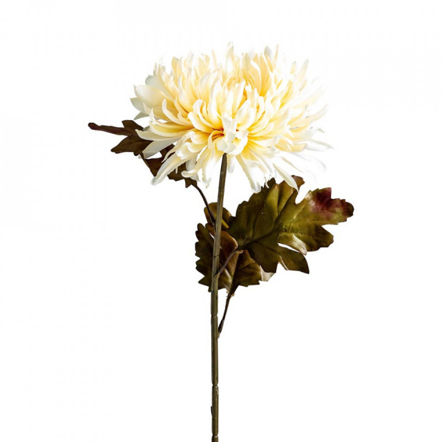 Floare artificiala galbena din fibre sintetice 79 cm Crisantema Vical Home